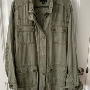 Lane Bryant Utility Jacket 22/24 sage Green NWOT
